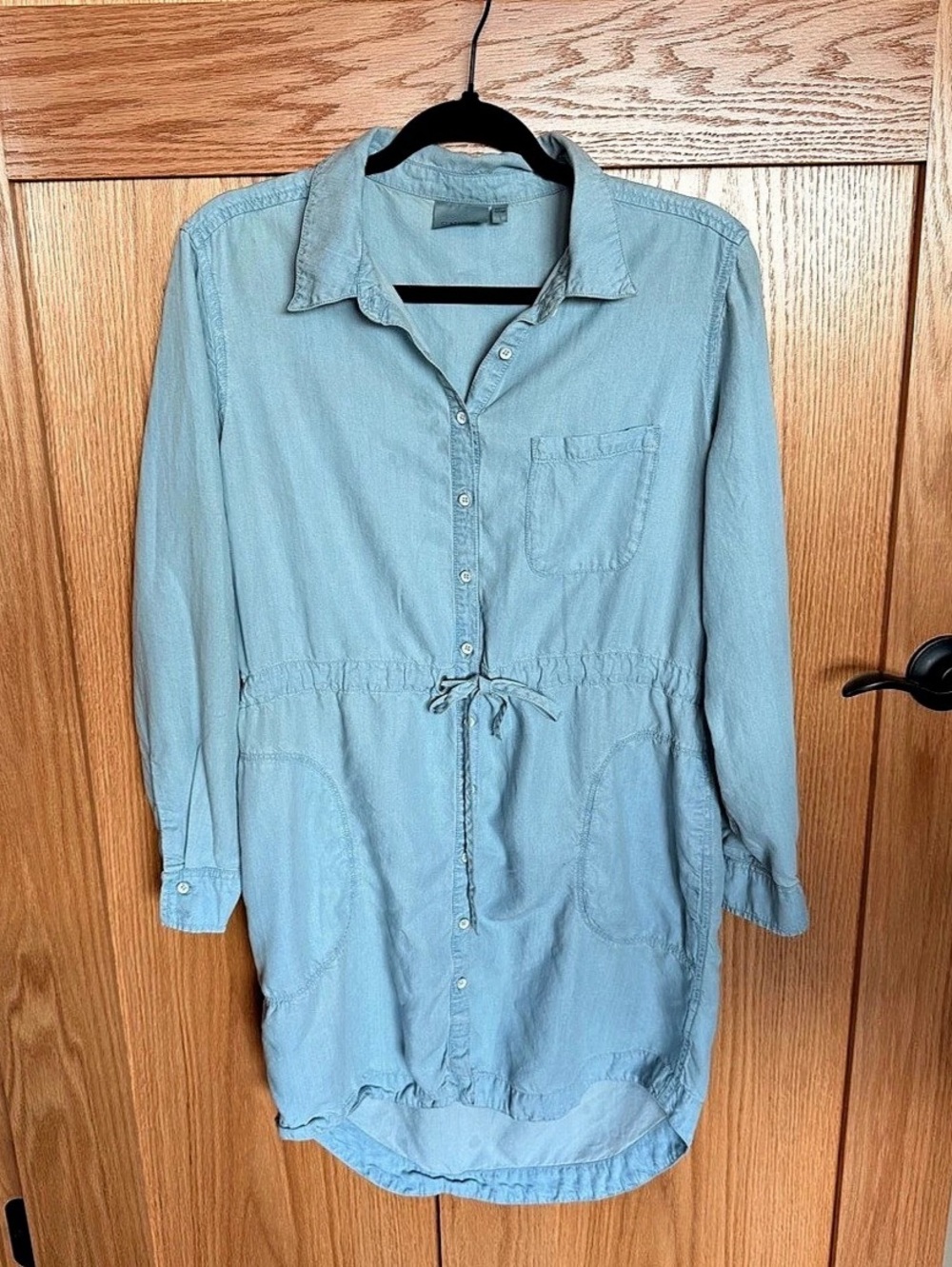 Athleta Chambray Shirt Dress in Petite Small